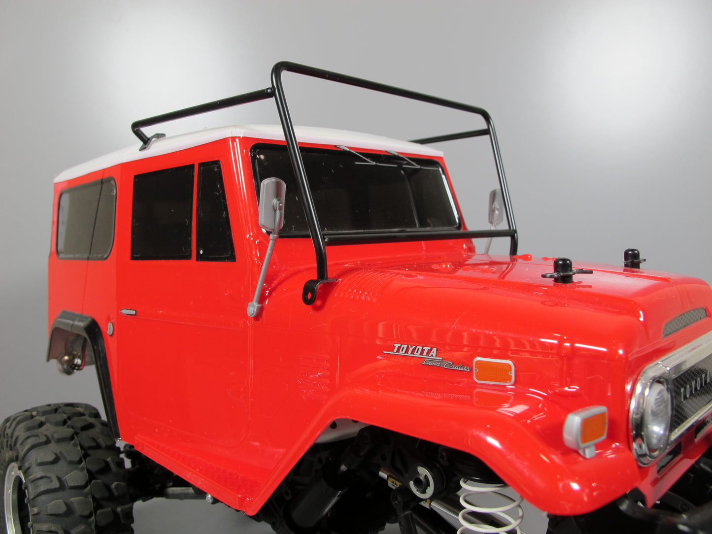 Front Hood Windshield Metal Frame Rack Mount Guard for Tamiya 1/10 R/C Toyota Land Cruiser