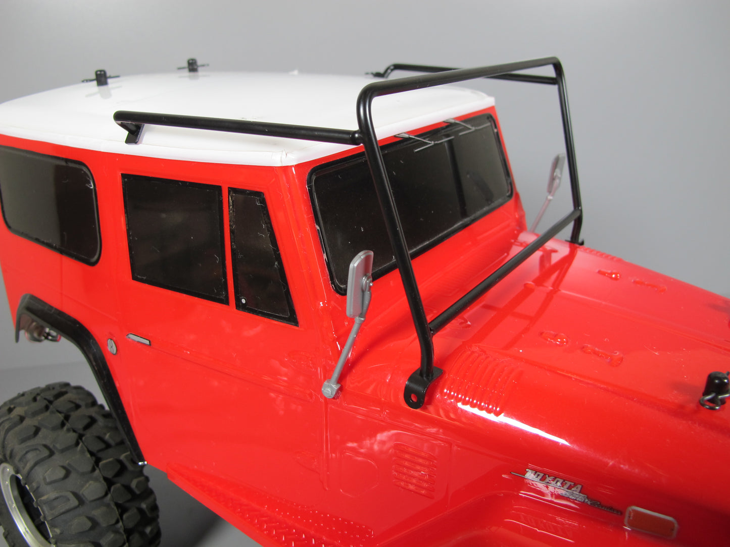 Front Hood Windshield Metal Frame Rack Mount Guard for Tamiya 1/10 R/C Toyota Land Cruiser