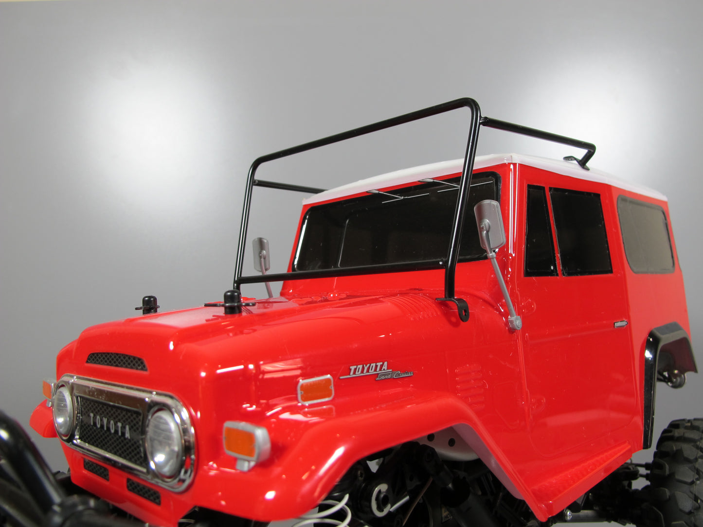 Front Hood Windshield Metal Frame Rack Mount Guard for Tamiya 1/10 R/C Toyota Land Cruiser