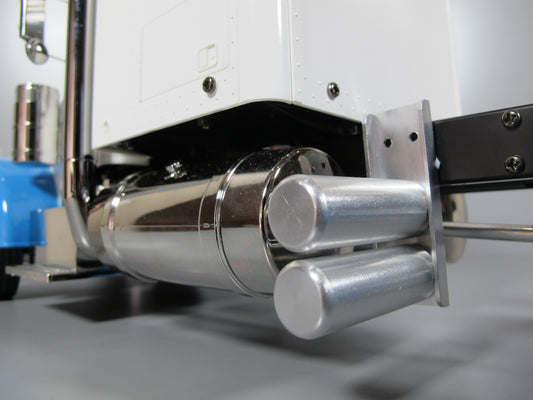 Aluminum Simulate Dual Air Oil Tank Mount Bracket for Tamiya Toy R/C 1/14 King Hauler Knight Hauler Grand Hauler Globeliner Scania Cascadia Volvo