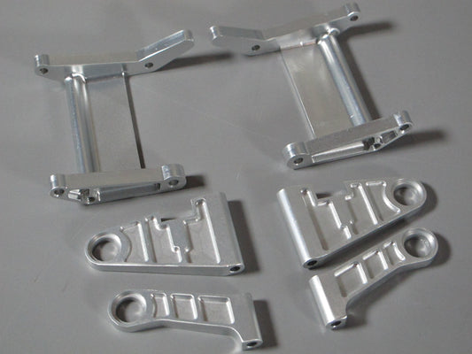 Aluminum Front upper Lower + Rear Lower Control Arm Set 6pcs for Tamiya 1/12 R/C Porsche 959 Toyota Celica Gr.B