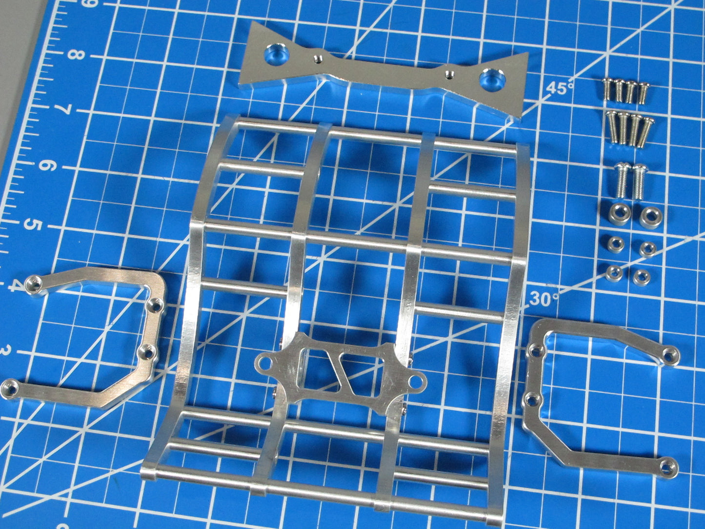 Tamiya 1/10 RC Ford F350 Juggernaut 1 2 Aluminum Front Axle Mount Grill Guard