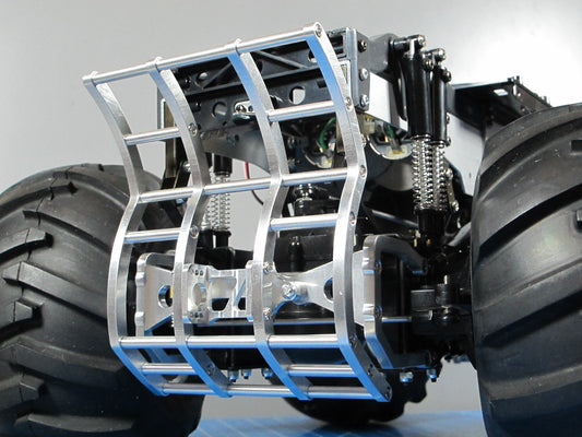 Tamiya 1/10 RC Ford F350 Juggernaut 1 2 Aluminum Front Axle Mount Grill Guard
