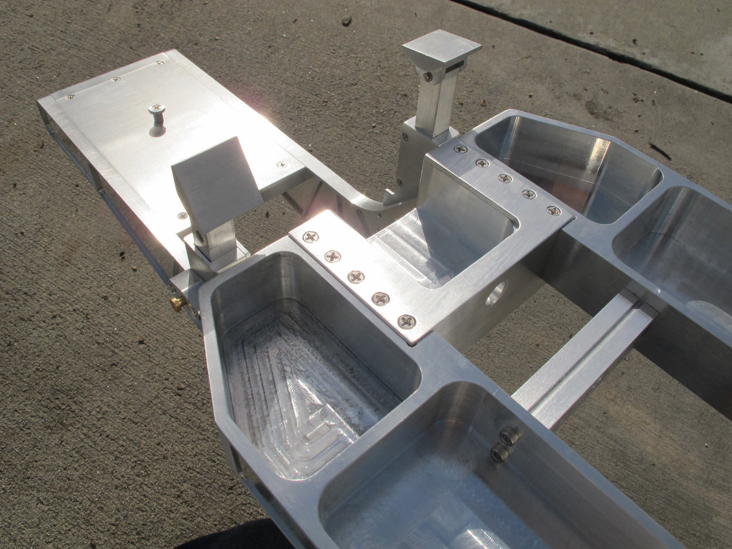 Aluminum Toy 2-Axles Flatbed Deck Gooseneck Trailer for Tamiya R/C 1/14 King Hauler Grand Hauler Knight Hauler Cascadia Globeliner Scania Actros Aeromax