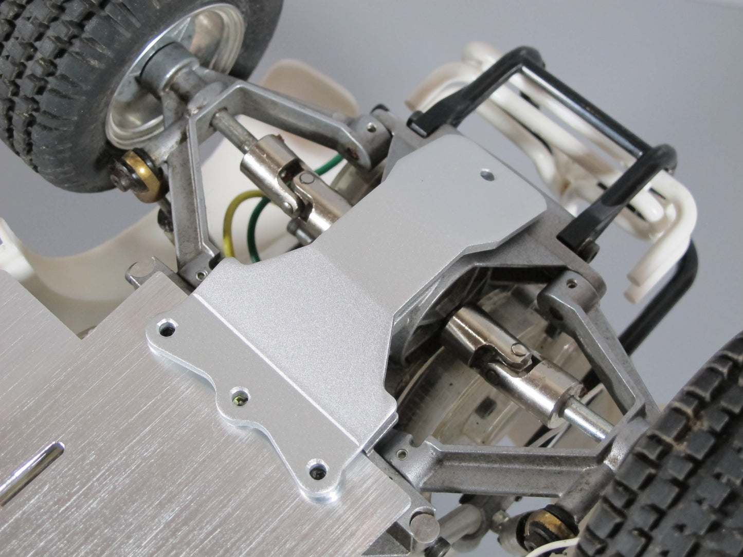 Aluminum Rear Lower Gear Box Skid Chassis Cover Plate for Tamiya 1/10 Sand Scorcher Buggy Champ Super Champ SRB