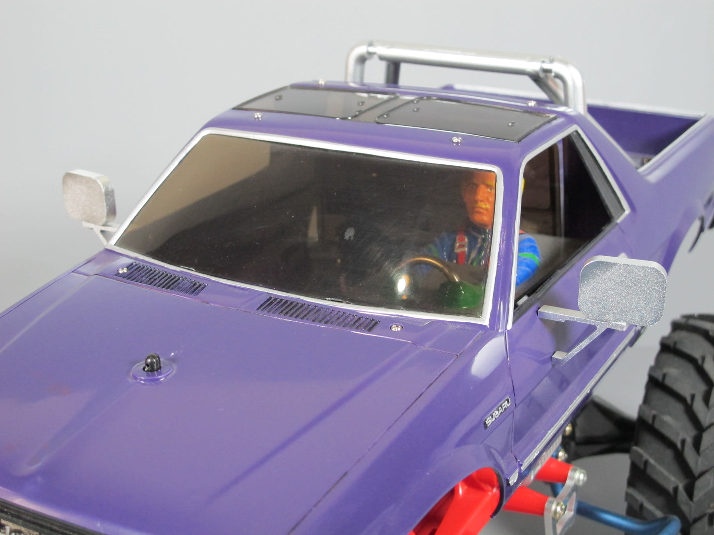 Pair Toy Aluminum Side Mirror Tamiya R/C 1/10 Clodbuster Hilux Blackfoot Brat Monster Beetle Ford Truck