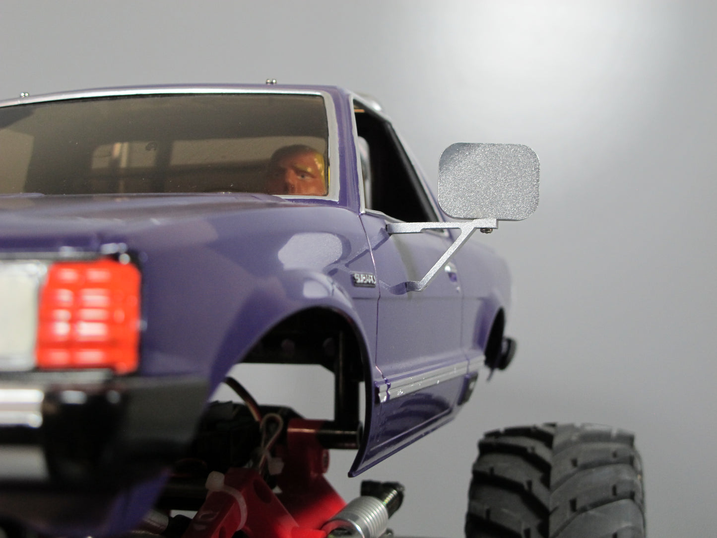 Pair Aluminum Side Mirror for Most Tamiya 1/10 Toyota Bruiser Mountaineer Brat Blackfoot Ford F350 Pickup
