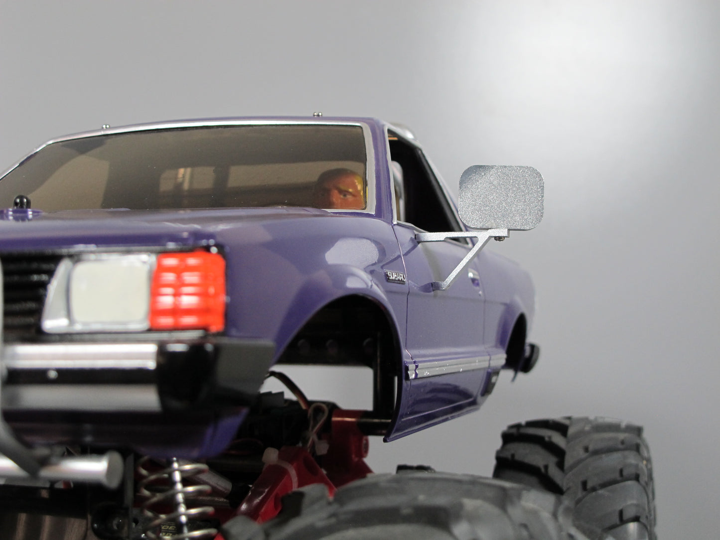 Pair Toy Aluminum Side Mirror Tamiya R/C 1/10 Clodbuster Hilux Blackfoot Brat Monster Beetle Ford Truck