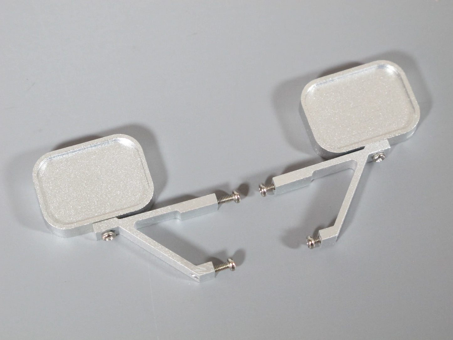 Pair Toy Aluminum Side Mirror Tamiya R/C 1/10 Clodbuster Hilux Blackfoot Brat Monster Beetle Ford Truck