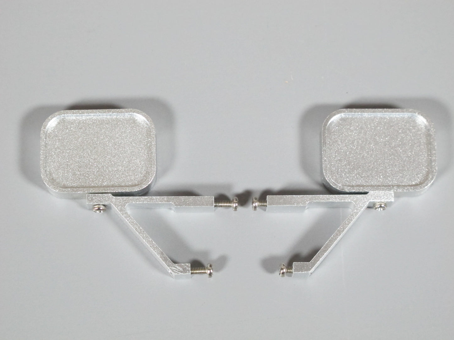 Pair Toy Aluminum Side Mirror Tamiya R/C 1/10 Clodbuster Hilux Blackfoot Brat Monster Beetle Ford Truck