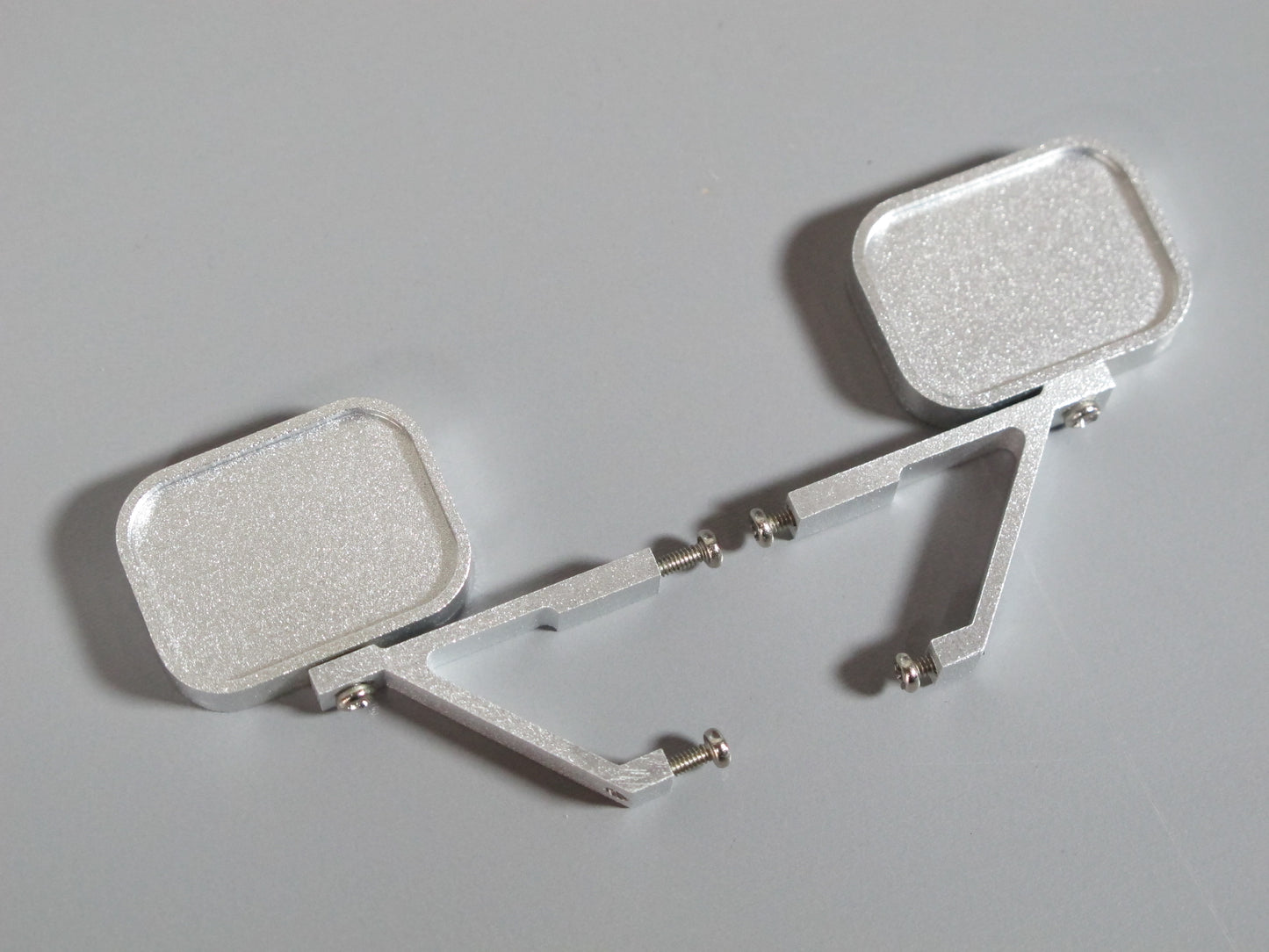 Pair Toy Aluminum Side Mirror Tamiya R/C 1/10 Clodbuster Hilux Blackfoot Brat Monster Beetle Ford Truck
