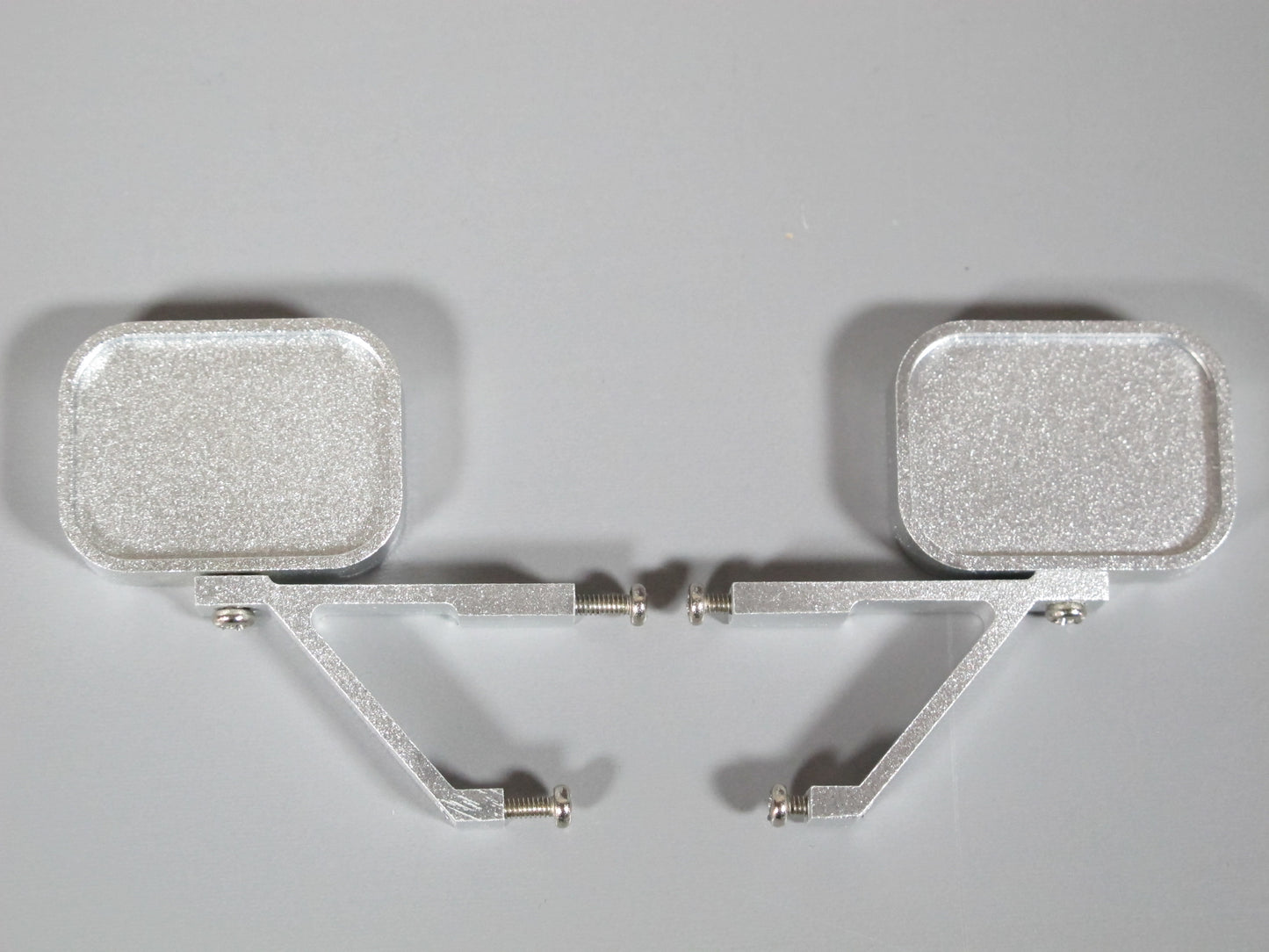 Pair Toy Aluminum Side Mirror Tamiya R/C 1/10 Clodbuster Hilux Blackfoot Brat Monster Beetle Ford Truck