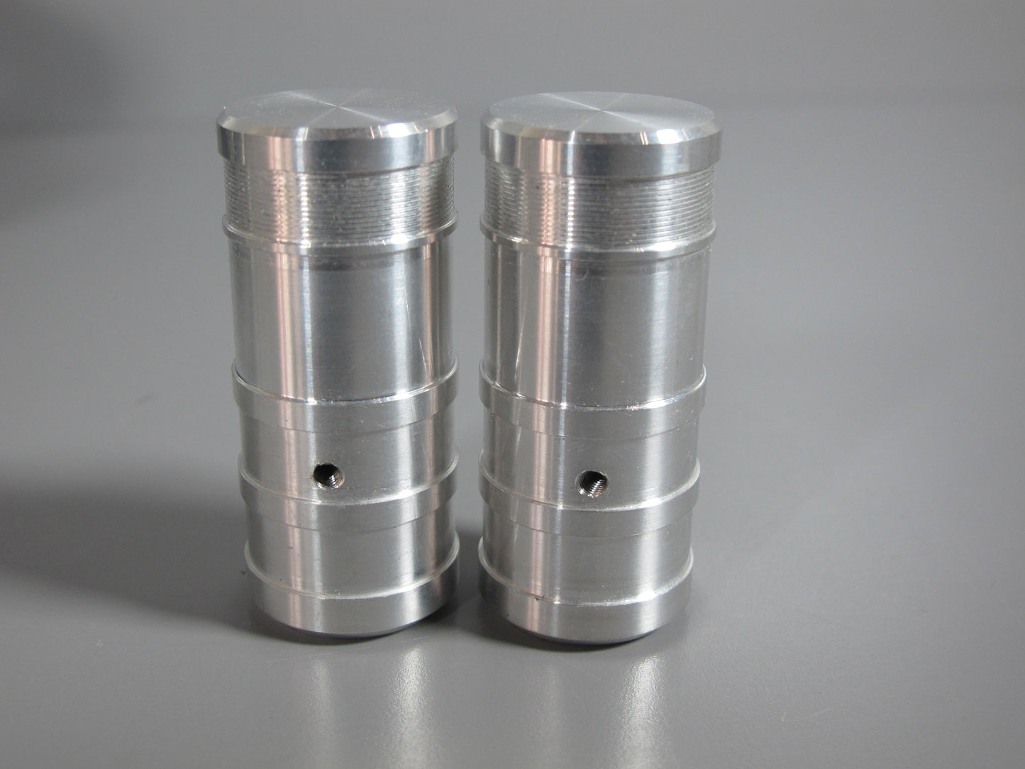 Pair Solid Aluminum Side Air Cleaner Intake Tank for Tamiya 1/14 Semi King Hauler Grand Hauler Truck