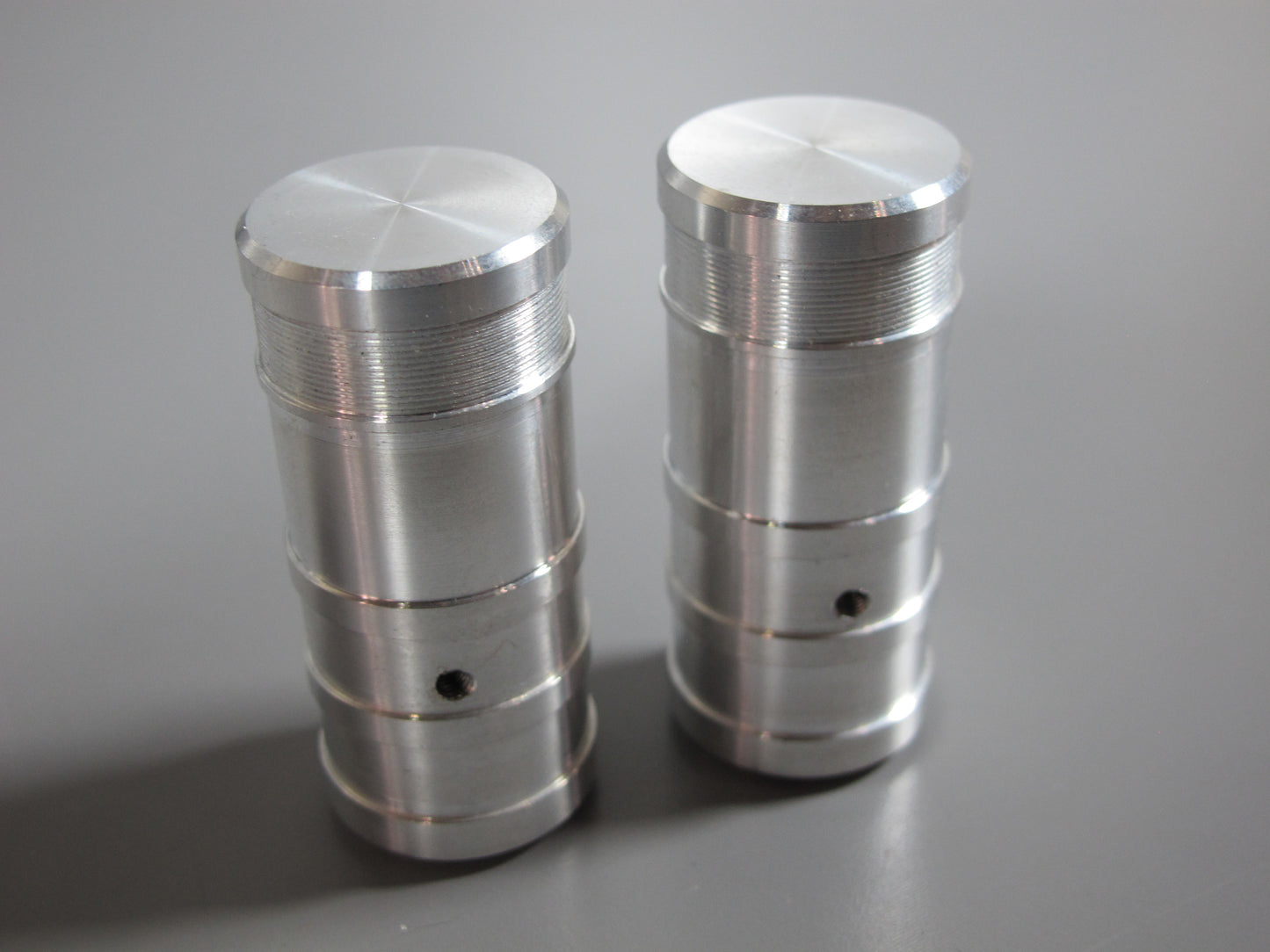 Pair Solid Aluminum Side Air Cleaner Intake Tank for Tamiya 1/14 Semi King Hauler Grand Hauler Truck