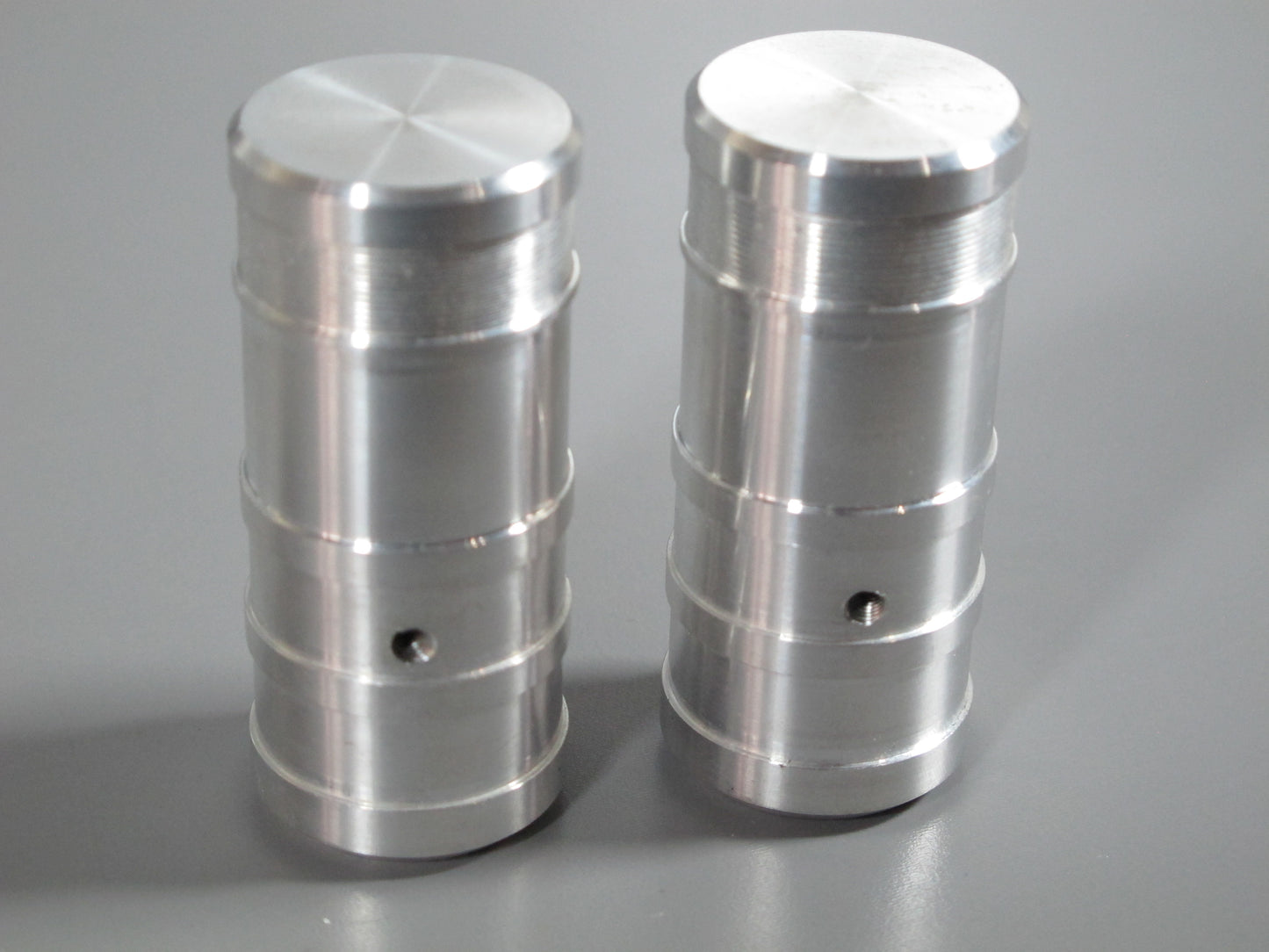 Pair Solid Aluminum Side Air Cleaner Intake Tank for Tamiya 1/14 Semi King Hauler Grand Hauler Truck
