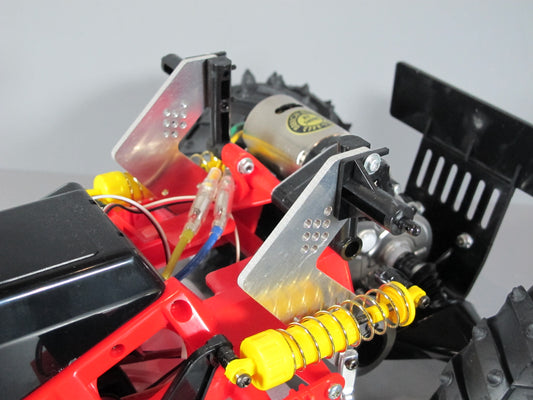 Aluminum Pair Rear Shock Suspension Mount Stay Plate for Tamiya 1/10 R/C Blackfoot Monster Beetle MudBlaster