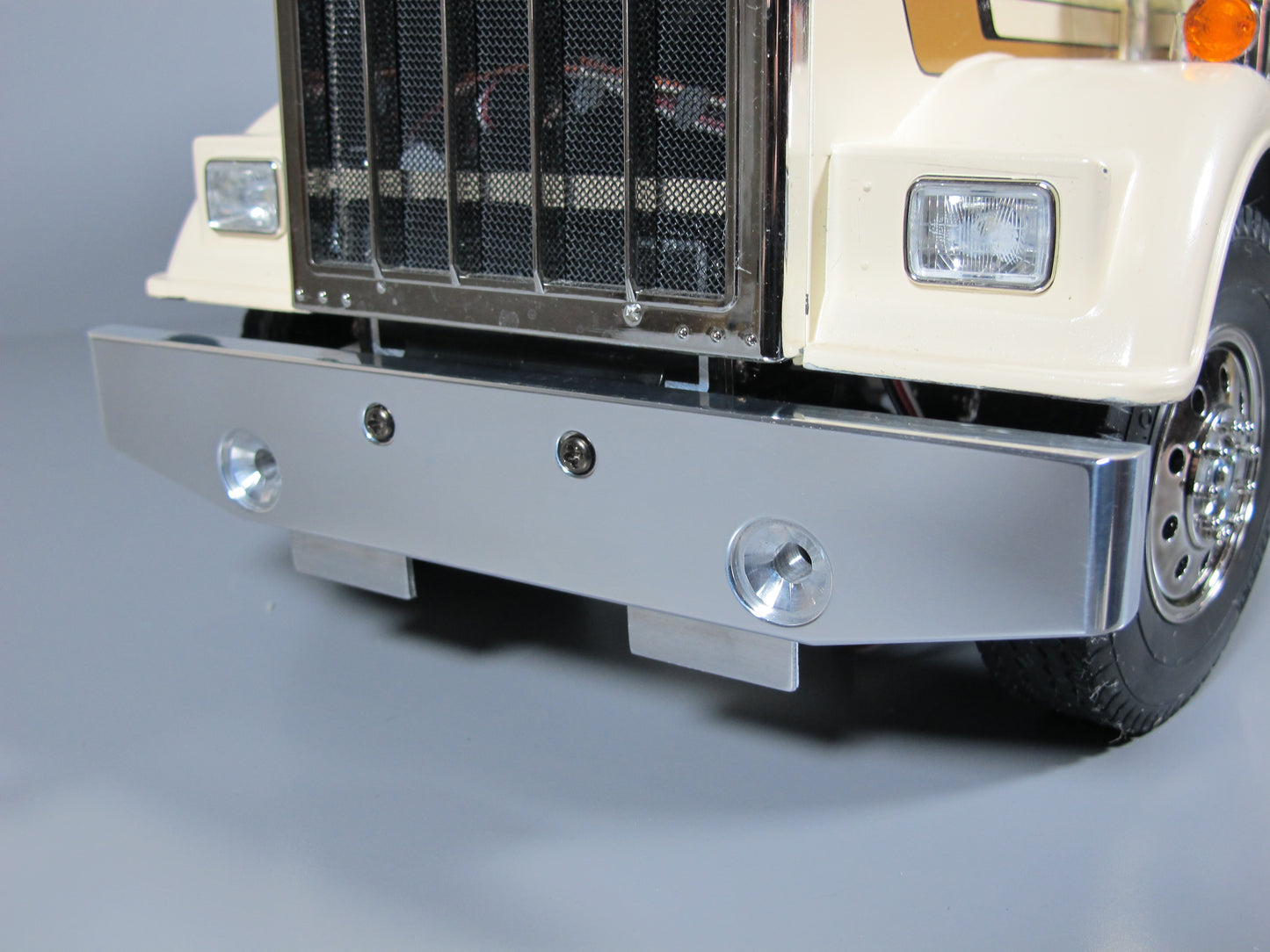 Aluminum Factory Style Front Lower Bumper Style Tamiya 1/14 Semi King Grand Hauler Globeliner Globe Liner