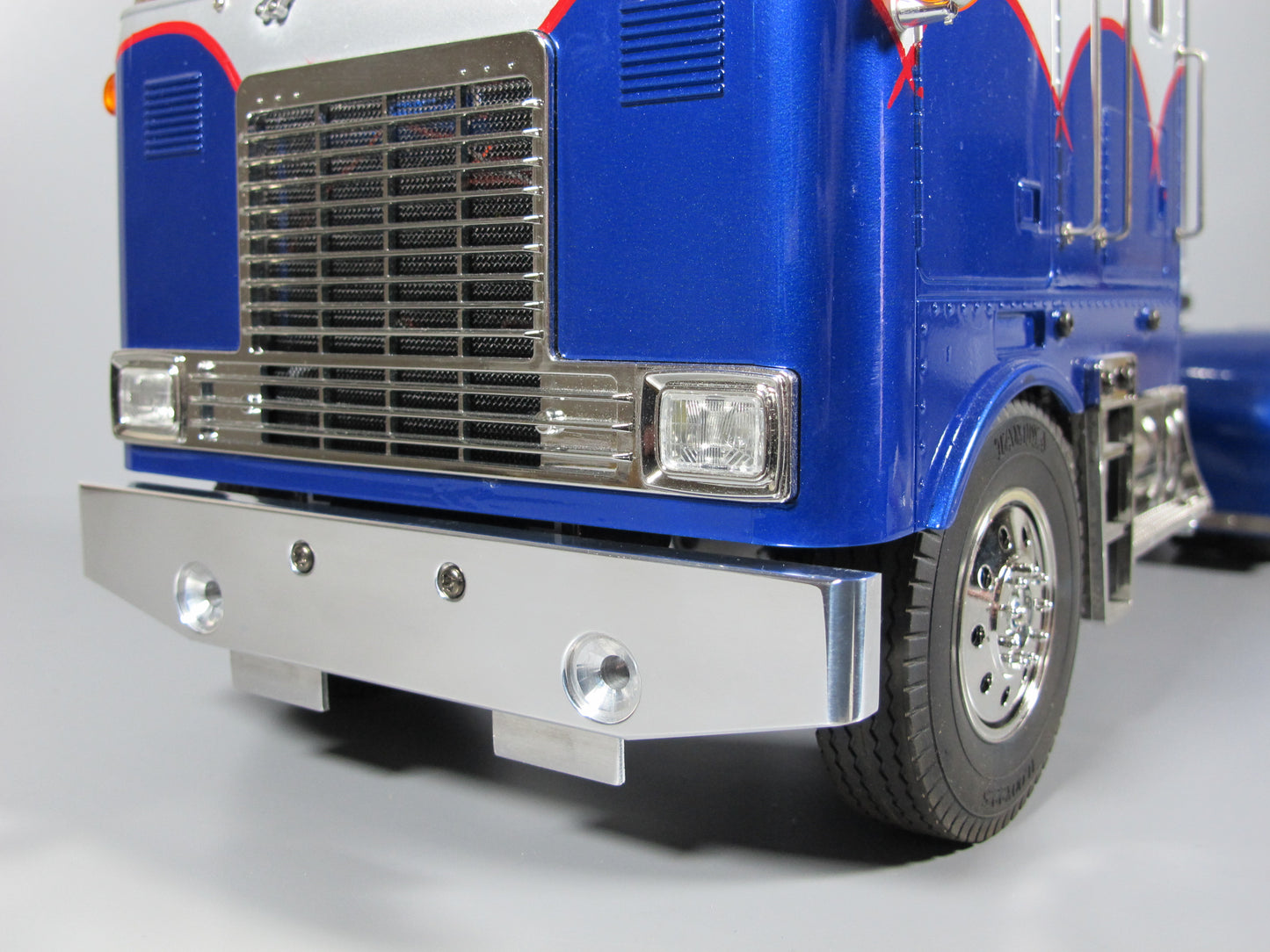 Aluminum Factory Style Front Bumper Guard for Tamiya R/C 1/14 Semi King Hauler Grand Hauler Globeliner