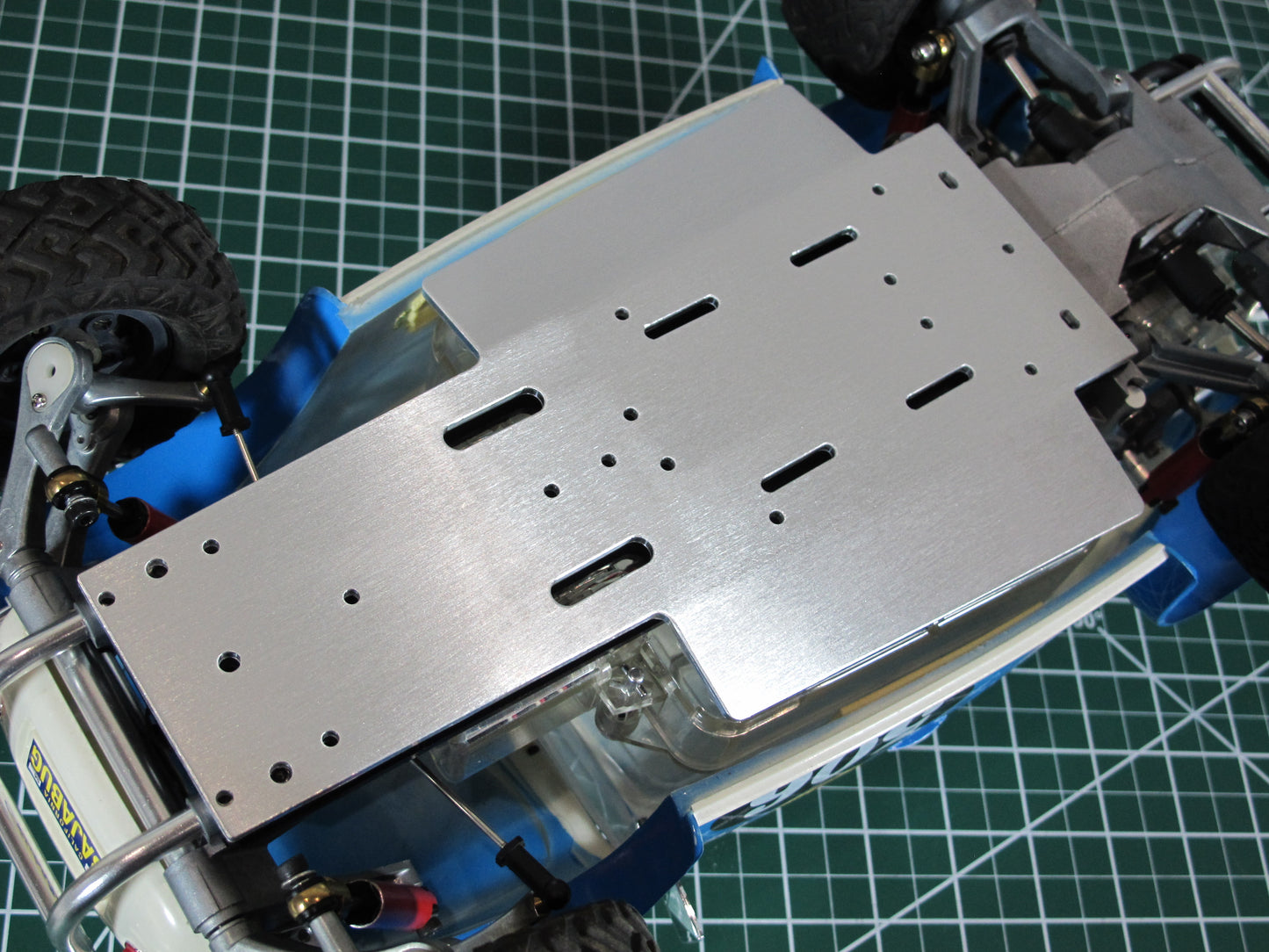 Aluminum Chassis Plate for Tamiya 1/10 RC Sand Scorcher Buggy Champ Fighting